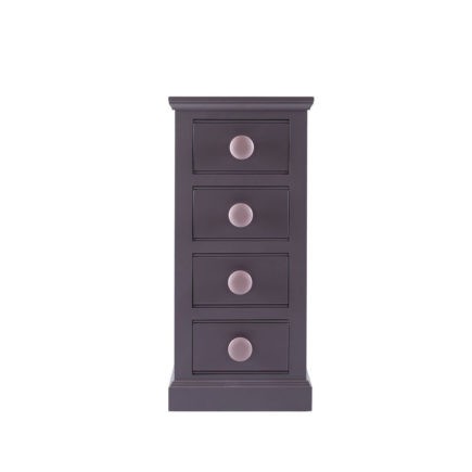 Freya & Olly Children’s Painted Furniture 4 drawer Narrow Chest Con-Tempo Furniture
