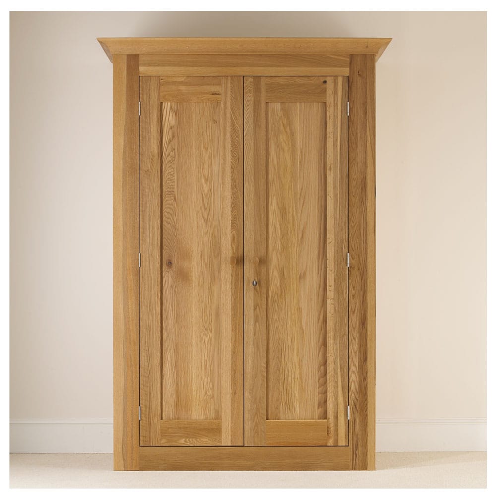 Quercus Solid Oak All Hanging Wardrobe 1.2m Con-Tempo Furniture