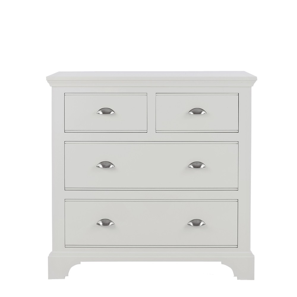 Nouveau White Painted 2+2 Chest of Drawers Con-Tempo Furniture