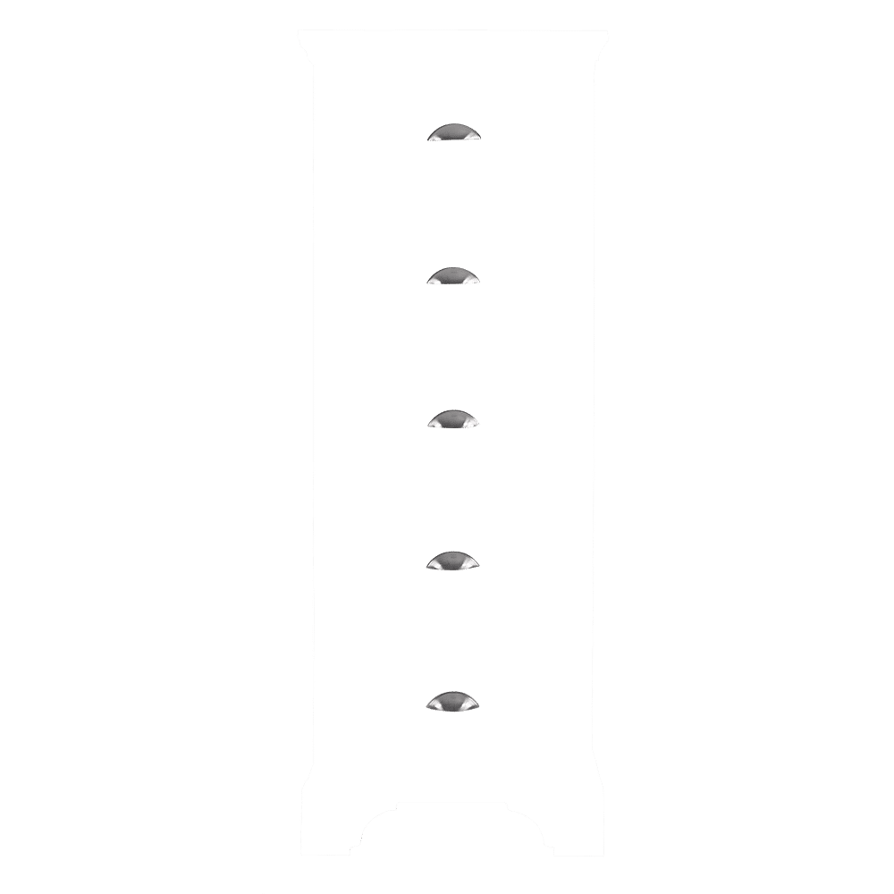Nouveau Painted 5 Drawer Narrow Chest Con-Tempo Furniture 4