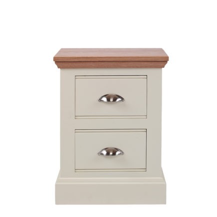 Impello ivory painted bedroom furniture bedside table