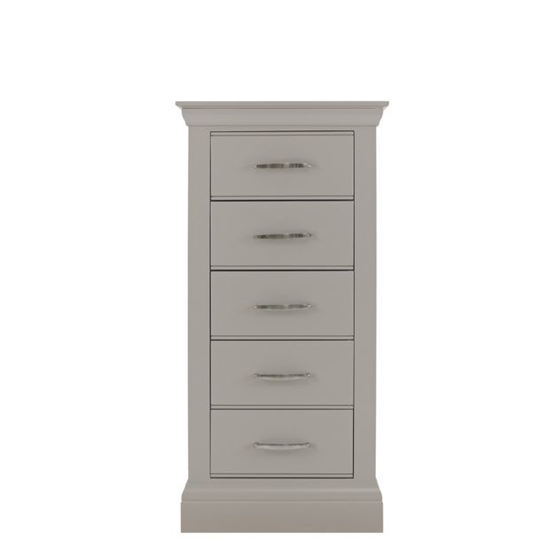 Lusso Customisable 5 drawer narrow chest Con-Tempo Furniture