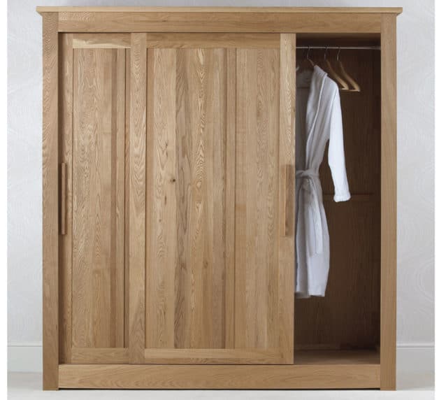 Ora Oak Sliding Door Wardrobe 1.8m Con-Tempo Furniture