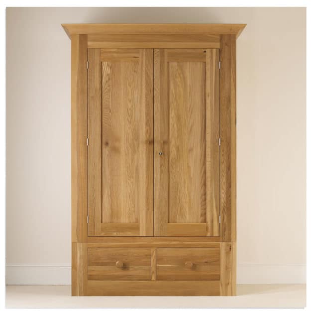 Quercus Solid Oak Ladies Wardrobe 1.2m Con-Tempo Furniture