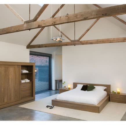 Quercus Oak low line bed Con-Tempo Furniture