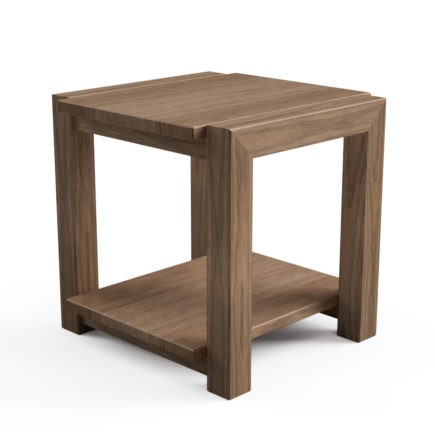 Como Solid Oak Tall Side Table Con-Tempo Furniture