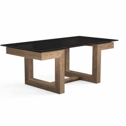 Primo Solid Oak & Glass Coffee Tables 3×2 Con-Tempo Furniture