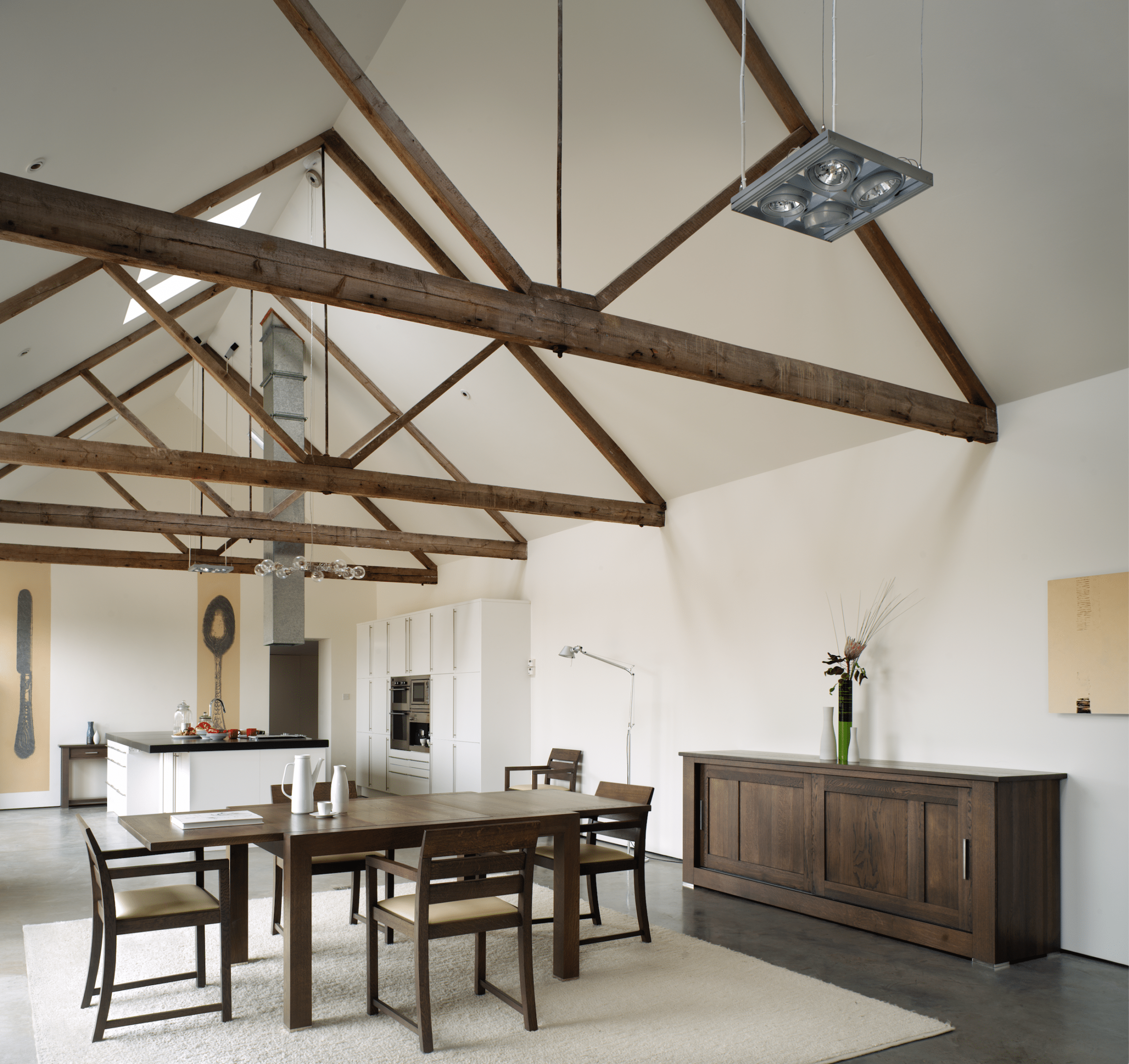 Quercus Solid Oak Sliding Door Sideboard Extra deep ConTempo Furniture