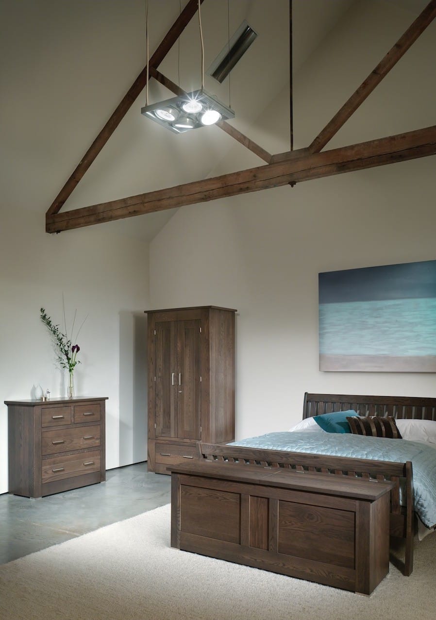 Quercus Solid Oak All Hanging Wardrobe 1.2m Con-Tempo Furniture 3