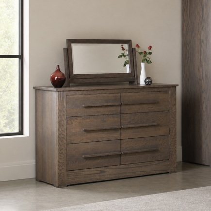 Ora Modern Oak Wide Chest of Drawers Con-Tempo Furniture