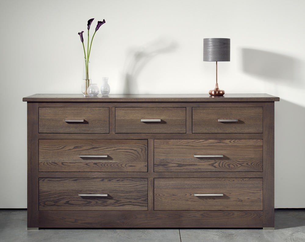 Quercus Oak 4+3 Extra Wide Chest of Drawers ConTempo Furniture