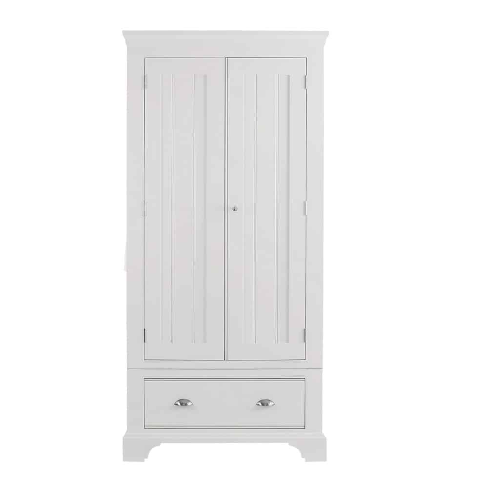 Nouveau painted wardrobe with drawers 0.9m Con-Tempo Furniture