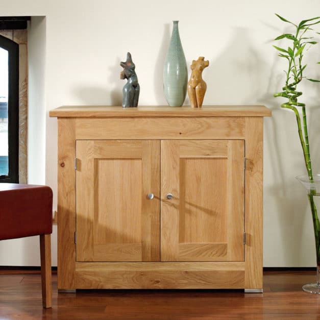 Quercus Solid Oak Panelled Cabinet 30-38/15 Con-Tempo Furniture