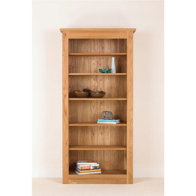 quercus solid oak bookcase 78-38