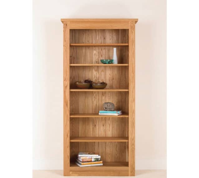 quercus solid oak bookcase 78-38