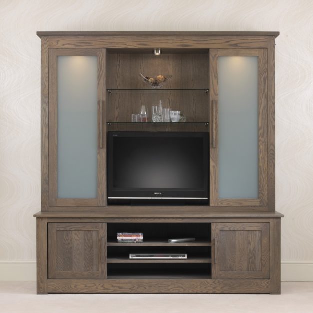 Ora Oak Sliding Door TV Display unit Con-Tempo Furniture