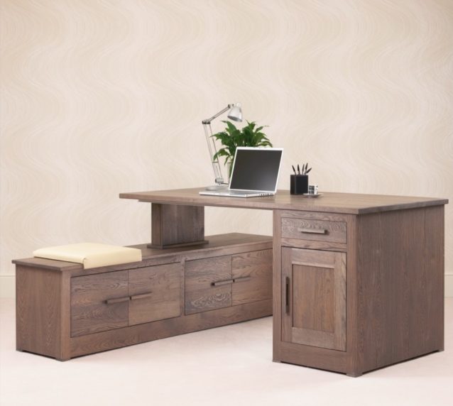 Ora Mixed Oak Office Directors desk Con-Tempo Furniture