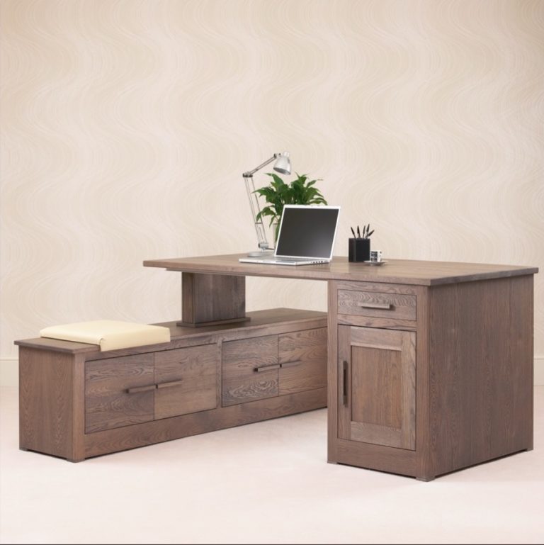Quercus Oak Corner Office Desk ConTempo Furniture