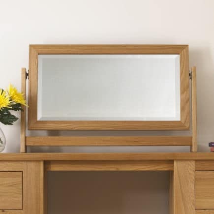 Quercus Solid Oak Large Swing Mirror Con-Tempo Furniture