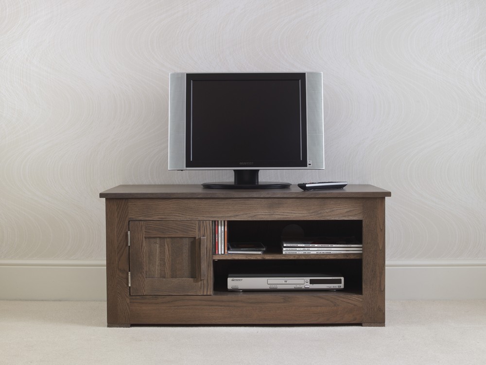 Ora Oak Small 1 Door TV Unit Con-Tempo Furniture