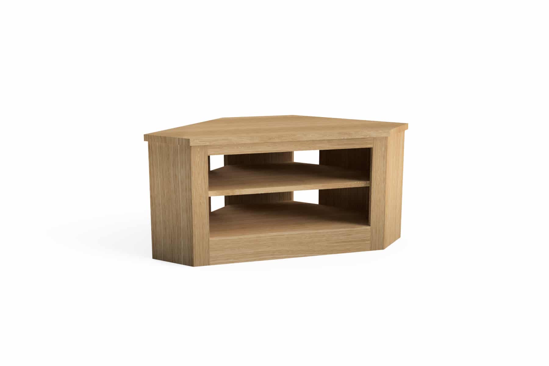 Quercus Solid Oak Corner TV Unit Con-Tempo Furniture 2