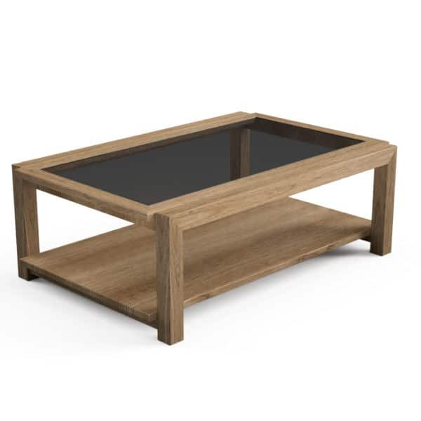 Como Coffee Table with Glass Top Con-Tempo Furniture 9