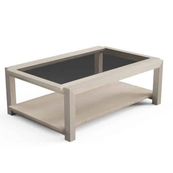 Como Coffee Table with Glass Top Con-Tempo Furniture 7