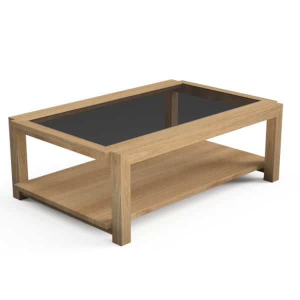 Como Coffee Table with Glass Top Con-Tempo Furniture 4