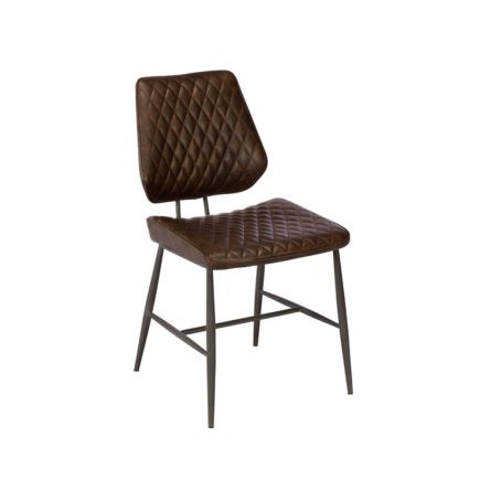 Dalton Brown PU upholstered dining chair Con-Tempo Furniture