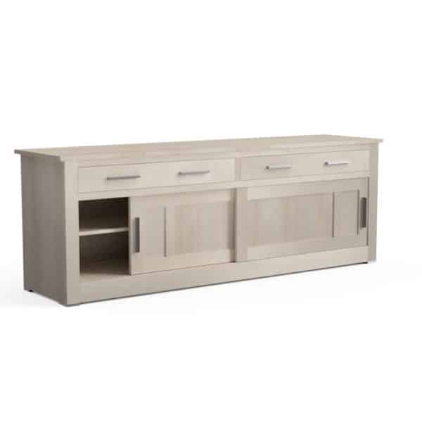 Quercus Contemporary Oak Sliding Door & Drawer Sideboard 2.4m Con-Tempo Furniture 11