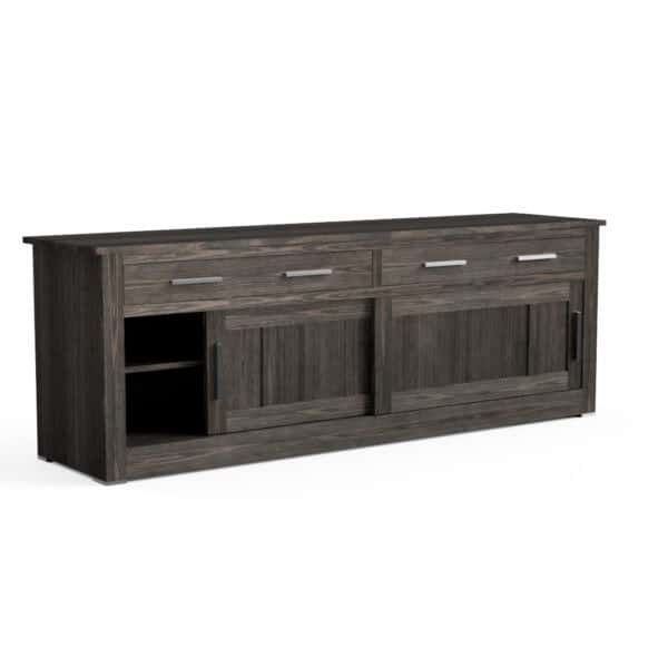 Quercus Contemporary Oak Sliding Door & Drawer Sideboard 2.4m Con-Tempo Furniture 16
