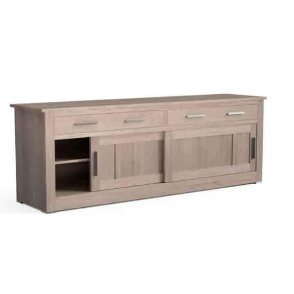 Quercus Contemporary Oak Sliding Door & Drawer Sideboard 2.4m Con-Tempo Furniture 17