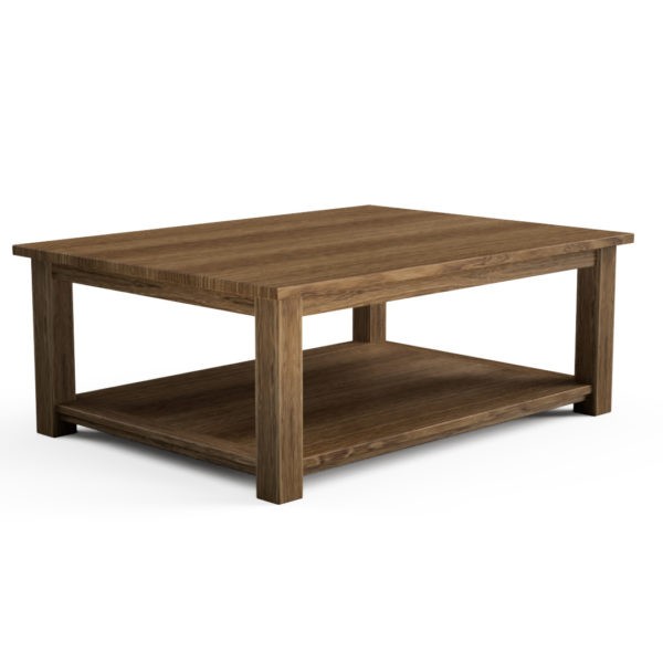 Quercus Solid Oak Coffee Tables With Shelf 4-3 Con-Tempo Furniture
