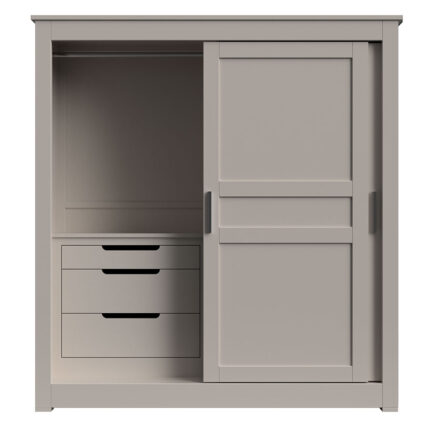 NEW Zante 1.8m Painted sliding door wardrobe with internal drawers Con-Tempo Furniture