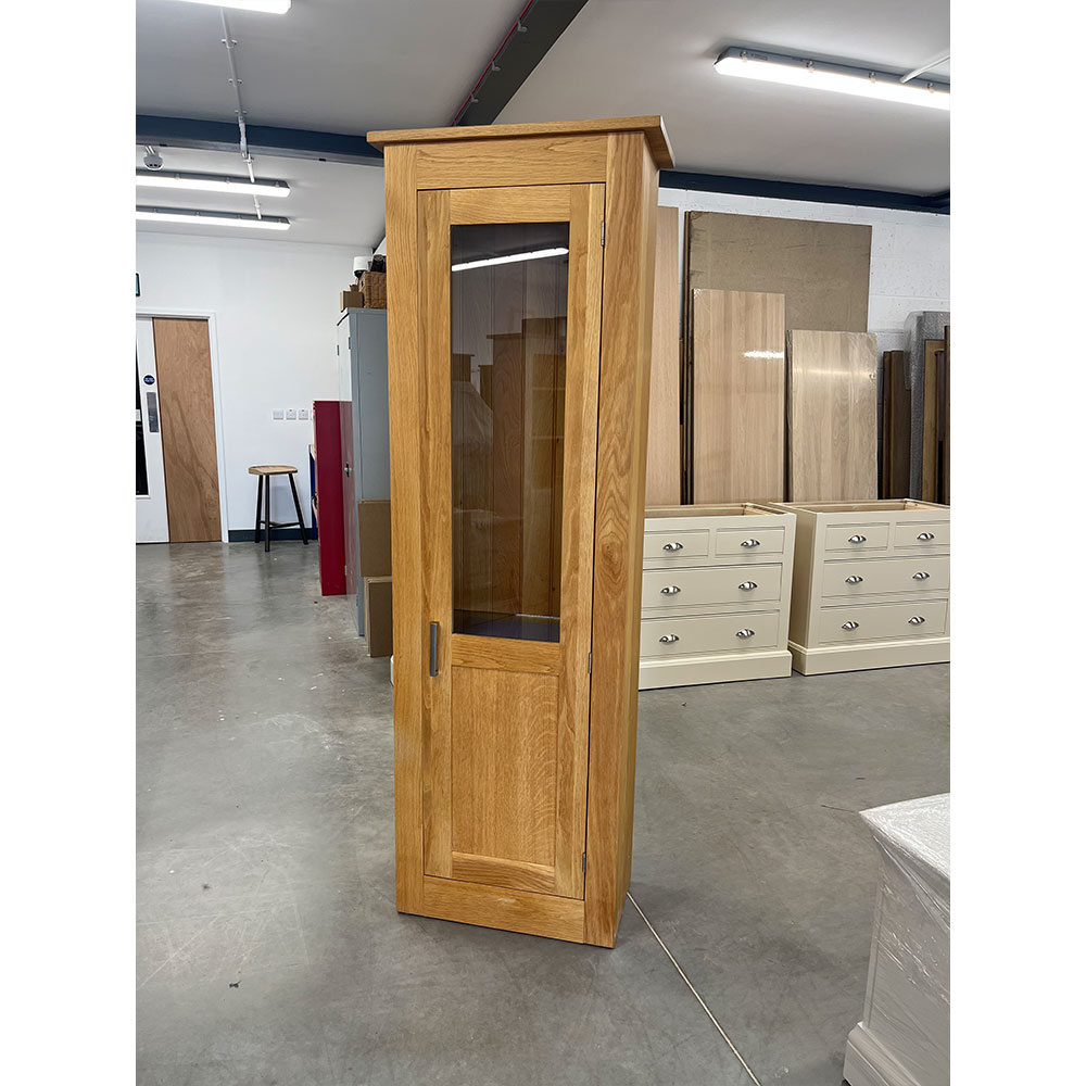 Quercus Solid Oak 78-26-12 1/2 Glazed Cabinet Finishes in Natural Oil Con-Tempo Furniture