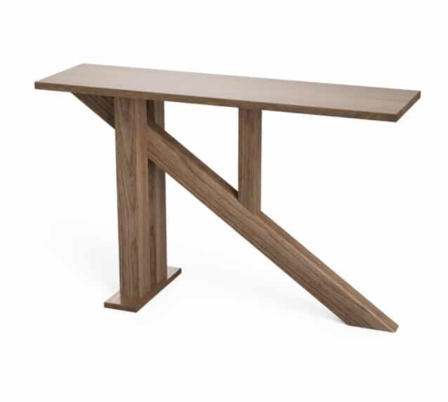 Quercus Solid Oak Venice Console Table 1.2m Con-Tempo Furniture