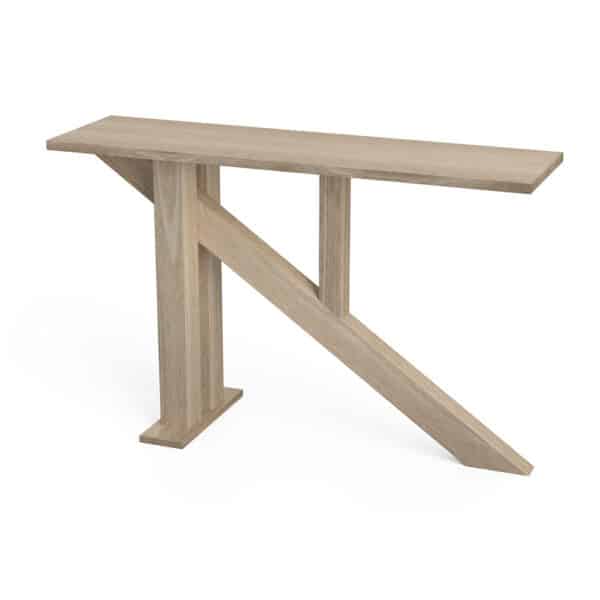 Quercus Solid Oak Venice Console Table 1.2m Con-Tempo Furniture 9