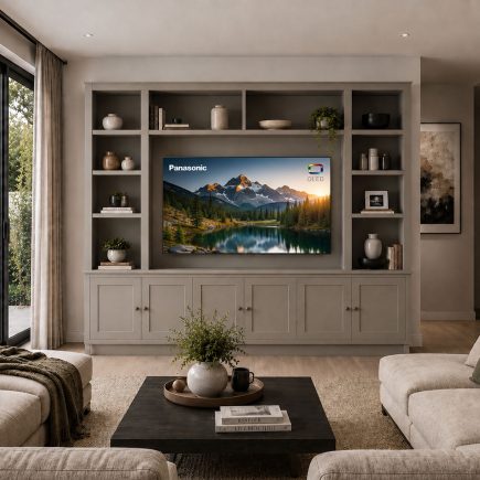 Vertu TV Media Wall Unit for 55″ TV Con-Tempo Furniture