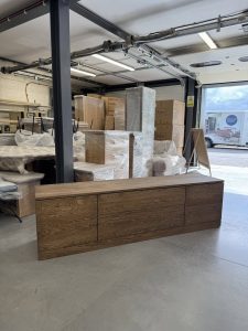 bespoke oak tv media unit