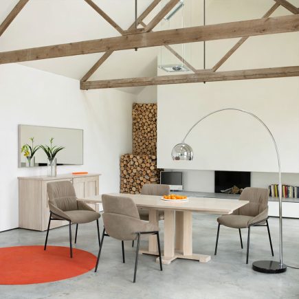 Quercus Solid Oak Pedestal Dining Table 1.5m Con-Tempo Furniture