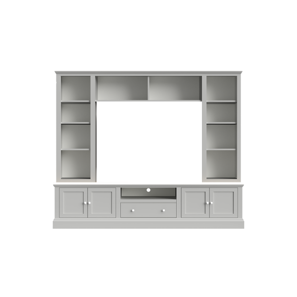 Henley Oak  & Painted Media Wall Unit Con-Tempo Furniture 6