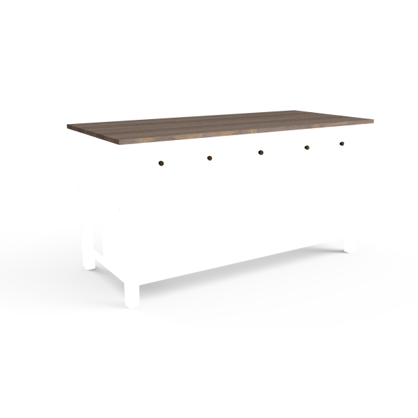 Shaker Oak & Painted Kitchen Island 1.8m Con-Tempo Furniture 7