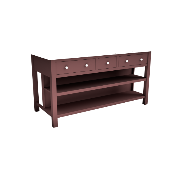 Shaker Oak & Painted Kitchen Island 1.8m Con-Tempo Furniture 6