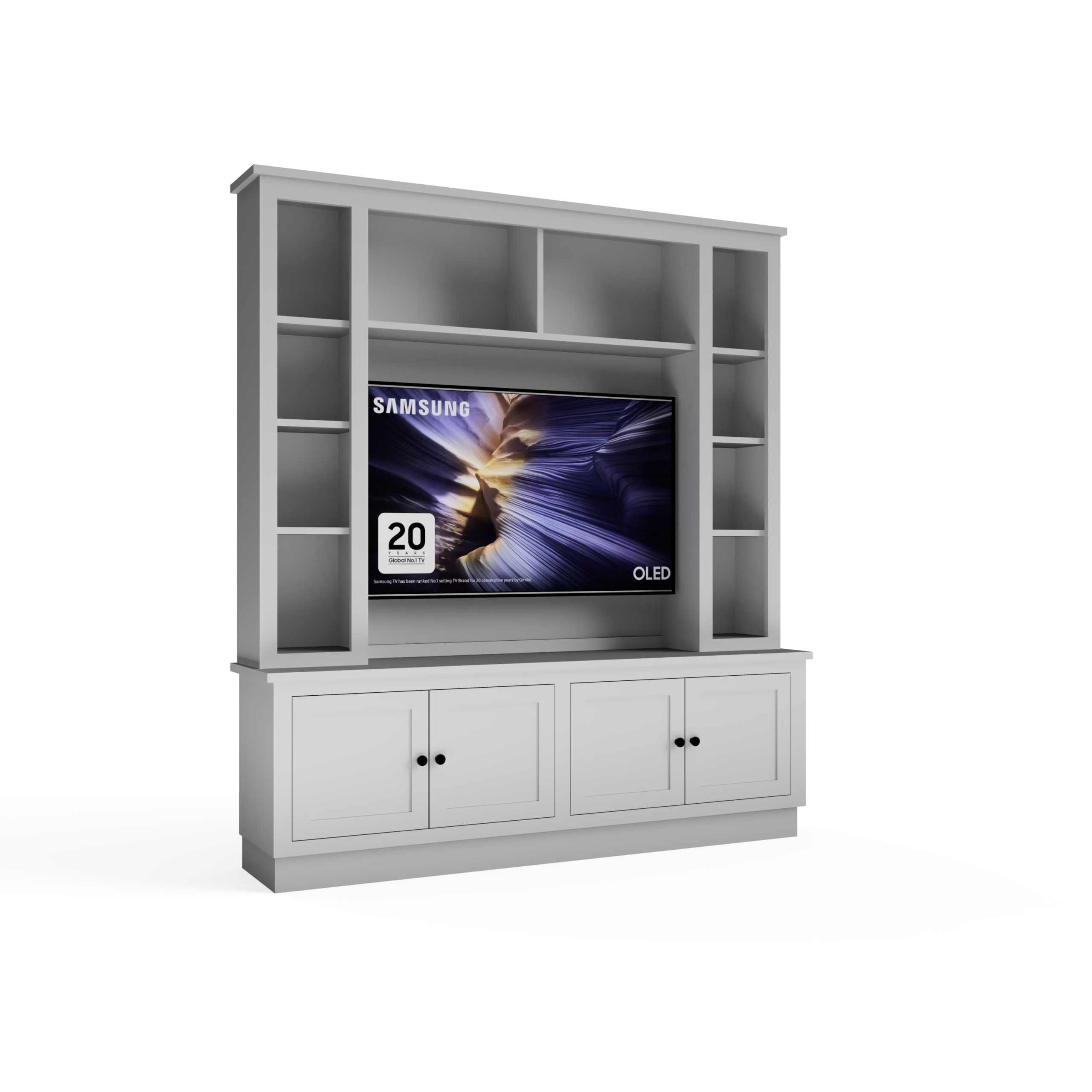 Vertu 1.8m TV Media Wall Unit for 50″ TV Con-Tempo Furniture 4
